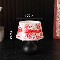 Meilleure vente transfrontalière : Bougie en céramique avec base en forme d'ampoule. Ajoute une ambiance idéale pour la décoration de table, les mariages, les cadeaux de pendaison de crémaillère.
