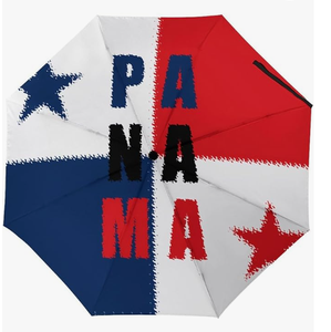 Parapluie drapeau du <span class=keywords><strong>Panama</strong></span>, parapluie automatique imperméable pour l'extérieur, avec bouton d'ouverture et de fermeture automatiques, revêtement anti-UV - Product Image 3