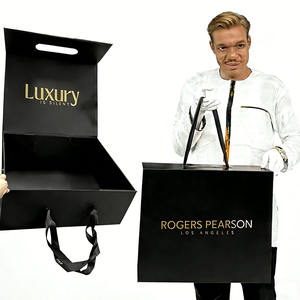 Caja de Regalo Plegable Magnética Vacía de Cartón Rígido Mate Grande de Lujo con Logotipo Personalizado Premium - Product Image 1