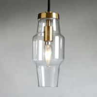 Lustre semi-encastré moderne de luxe de style américain en cristal Lucens Salon Chambre simple Restaurant Plafond pour hôtel