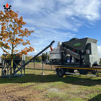 Centrale à béton mobile SDDOM de haute qualité avec système de contrôle PLC, facile à déplacer et à installer pour les projets de construction routière