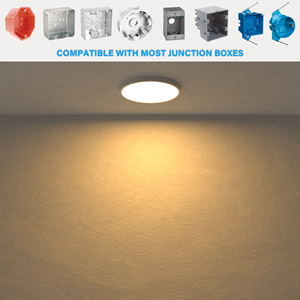 Accesorio de iluminación de perfil bajo moderno ETL regulable IC clasificado 5CCT 5/6/7/9/12 /16 pulgadas <span class=keywords><strong>LED</strong></span> montaje empotrado Panel de luz para decoración del hogar - Product Image 3