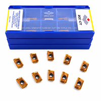 Plaquettes de fraisage en carbure ZCC.CT APKT11T304 APKT11T308 pour fraises à face CNC, YBG202 YBG212 YBG205 YBG302 YB9320 10PSC