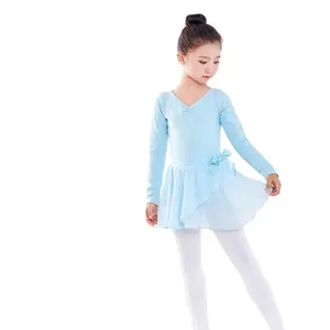 2023 뜨거운 판매 긴 소매 라틴 댄스웨어 여자 연습 착용 가을 발레 의상
