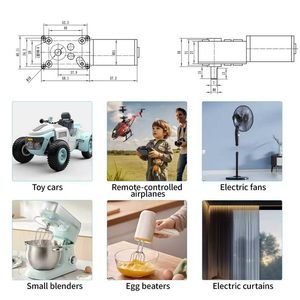 <span class=keywords><strong>Motore</strong></span> DC a spazzole con riduttore a vite senza fine turbo personalizzato 24V a basso numero di giri <span class=keywords><strong>per</strong></span> serratura intelligente - Product Image 5