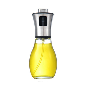 Fashion Design 200 ML Transparent Glass Olive Oil Spray Bottle Eco Friendly Oil Bottle Durable Oil Spray Bottle For Cooking