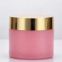 Ensemble d'emballages pour produits de soin rose 100-250ml – Bouteille à pompe pour émulsion, pot à crème, flacons en plastique vides personnalisables pour soins et reconditionnement