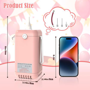 Pompe à air électrique portable à double couche rose 678, pompe à <span class=keywords><strong>ballon</strong></span> <span class=keywords><strong>de</strong></span> basketball longue durée pour les festivals d'Halloween et <span class=keywords><strong>de</strong></span> Noël - Product Image 6