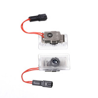 Lumières universelles sans fil pour logo de porte de voiture Lumières de porte de bienvenue Lumières de flaque de porte à LED pour décoration intérieure de voiture Tesla