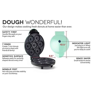 2026 New Design Home Professional Non-stick Mini Donut 7 Hole <b>Maker</b> Machine for Kid-Friendly <b>Breakfast</b> Home Use - Product Image 5