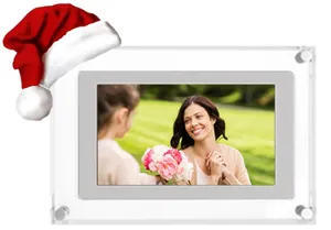 2024 New Motion Video Frame 5 7 10.1 Inch Acrylic Digital Photo Frames Photo Video Player