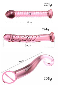 <span class=keywords><strong>Plug</strong></span> <span class=keywords><strong>Anal</strong></span> en verre <span class=keywords><strong>Transparent</strong></span>, jouets sexuels pour adultes pour hommes et femmes, gode à pénis rose, gode incurvé en verre cristal - Product Image 6