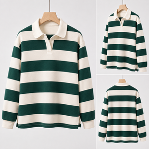 Camiseta de Rugby Personalizada para Mujer, Estilo Polo, Oversize, a Cuadros, Transpirable, de Punto, con Logotipo, Casual, OEM - Product Image 2