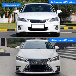 Yicku bán hàng nóng cho 2012-2015 Lexus <span class=keywords><strong>CT</strong></span> 200h nâng cấp 2018-2020 PP cản trước phía sau Bumper lưới tản nhiệt bộ cơ thể mô hình cũ để mô hình mới - Product Image 2
