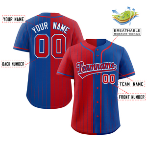 Vêtements de sport de baseball à rayures pour adultes Impression personnalisée Logo pour adultes Nom et numéro Maillot de baseball respirant Vente en gros d'usine - Product Image 2