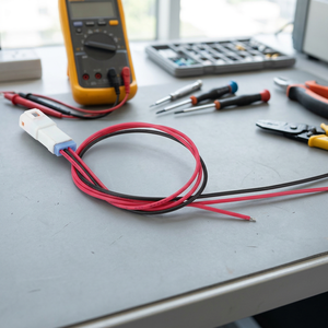 Kabel Harness 2-Core Merah Hitam Kustom dengan Konektor Plastik Tahan Air Putih Oranye untuk Sambungan Daya Peralatan Rumah Tangga - Product Image 6
