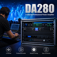 Amplificateur numérique double canal 800W avec écran d'affichage, amplificateur de puissance audio professionnel pour sonorisation de scène et enceintes PA