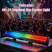 Luces de Escenario Directas de Fábrica, Barra de Luces Estroboscópicas LED de 250W, RGBW, 48+24 Segmentos, Aleación de Aluminio, DMX512, Ultra Alta Velocidad, CRI