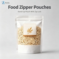 Sachets Doypack à fermeture éclair personnalisés, emballage en gros pour flocons d'avoine, céréales, granola, muesli, sachets alimentaires pour petit-déjeuner sain