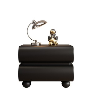 Table de Chevet Moderne en Bois Massif Peint, Classe E0, avec Tiroir et Lumière à Capteur pour <span class=keywords><strong>Chambre</strong></span> et Salon – Direct Usine - Product Image 5