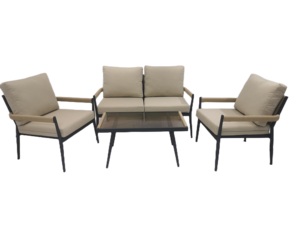 Factory Price Alibaba 4 Piece Outside Backyard <strong>Clearance</strong> Sets Outdoor Deck Couch Conversation Sofa <strong>Patio</strong> <strong>Furniture</strong> - Product Image 5