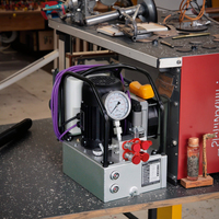 Station d'alimentation hydraulique professionnelle 50HZ SOV 700BAR 220V avec pompe à piston électrique, électrovanne HAWE et clé dynamométrique hydraulique OEM