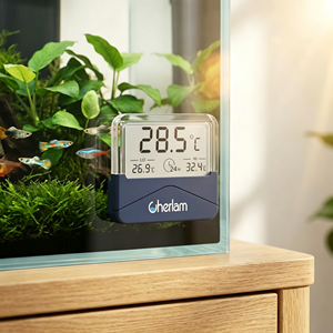 Termómetro Digital <span class=keywords><strong>para</strong></span> <span class=keywords><strong>Acuario</strong></span> Quanying, Pantalla LCD, Precisión <span class=keywords><strong>de</strong></span> 0.1°C, Sonda Sumergible, Retroiluminación, Alerta <span class=keywords><strong>para</strong></span> Peceras <span class=keywords><strong>de</strong></span> <span class=keywords><strong>Agua</strong></span> <span class=keywords><strong>Dulce</strong></span> y Marina - Product Image 2