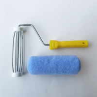 Meilleure vente personnalisable OEM bricolage peinture rouleau brosse industriel ménage décoratif en plastique manche rouleaux de peinture