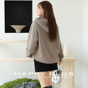 Sudadera con Capucha Aize Tatie para Mujer, Talla Grande, Estampado de Gato Negro, Sudadera Informal de Punto con Etiqueta, Tejido de Poliéster - Product Image 5