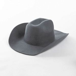 Sombreros Vaqueros Occidentales de Lujo al por Mayor, de Alta Calidad, Color Sólido, 100% Lana, con Logotipo Personalizado - Product Image 5