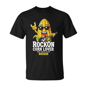 เสื้อยืด RockOn Corn Lover ลายข้าวโพดหวานบนฝัก สำหรับโปรโมชั่น - Product Image 2