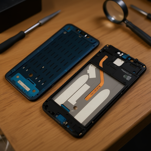 Carcasa frontal LCD negra para Xiaomi Pocophone F1, pieza de repuesto de ensamblaje de marco, material ABS - Product Image 3