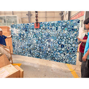 하이 엔드 장식 재료 대형 천연 광택 레드 옥수 마노 석판 - Product Image 3