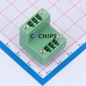 KF2EDGVTM-3.5-2*3P Plug-in Terminal Block Through hole,P=3.5mm Connector Board-to-Board / Socket Closed Screw Fixing 2x3P 3.5mm - Product Image 1