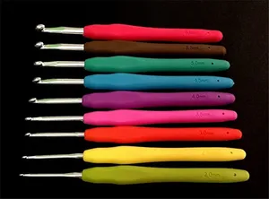 2.8 aiguilles émoussées à grands yeux fil à <span class=keywords><strong>tricoter</strong></span> Plus ensemble de crochets avec étui poignée ergonomique crochets aiguilles Kit de couture - Product Image 3