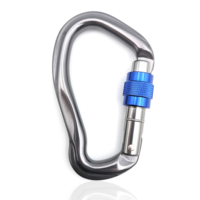 Mousqueton de sécurité personnalisable en aluminium aéronautique 7075 léger, 23 kN, certifié UIAA, crochet robuste pour équipement d'escalade