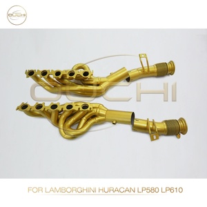 Colector de escape de cerámica ignífuga de <span class=keywords><strong>acero</strong></span> <span class=keywords><strong>inoxidable</strong></span> ING para Lamborghini Huracán LP580-LP610, de alto rendimiento, de montaje directo, venta al por mayor - Product Image 2