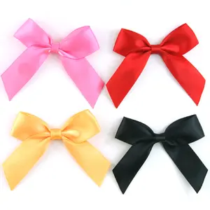 Satin Ribbon Bow Sell Pre Made Satin Ribbon Bows Wedding Invitation Ribbon Bows
