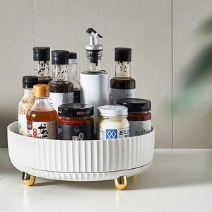 Organizador de condimentos multifunción para tarros, bandeja de botellas giratoria redonda, soporte de almacenamiento, accesorios de cocina, estante de especias - Product Image 5