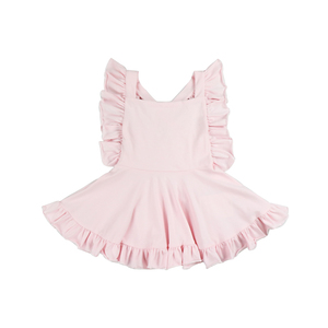 Vestido Tutú para Bebés y Niñas Pequeñas, Modelo BQ-546-YXL, Estilo Vintage, Color Sólido, Sin Mangas, Espalda Descubierta, Bonito Vestido para Niñas - Product Image 2