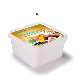 Honokage vuông PP Ice Cream <span class=keywords><strong>container</strong></span> IML biểu tượng tùy chỉnh in ấn dùng một lần gói thực phẩm tùy chỉnh kích thước màu sắc - Product Image 1