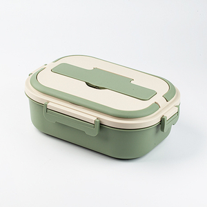 Xách tay tái sử dụng công suất lớn cấp thực phẩm 304 thép không gỉ + PP hình chữ nhật leakproof Bento Hộp Ăn Trưa - Product Image 1