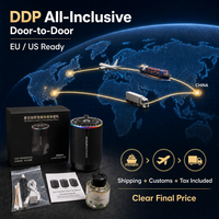 Diffuseur d'air électrique portable de luxe en gros, 50 ml, en alliage d'aluminium, haute qualité, sans eau, ultrasonique, pour la maison