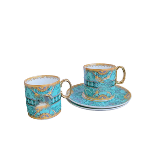 Modern Minimalist Design Ceramic <b>Cup</b> and Plate Set Western Luxury Travel Mug and Turkish Coffee <b>Cup</b> for Afternoon Tea - Product Image 2