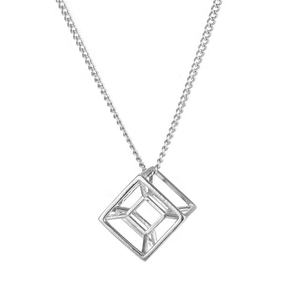 Colgante Metathron Cuadrado de Tubo Doble Hueco 3D de Acero Inoxidable Fundido de Yiwu Aceon, el Más Nuevo y Poderoso Tesseract Mágico - Product Image 1