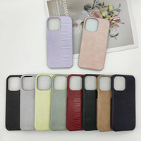 Etui de téléphone en cuir haut de gamme OEM pour iPhone 16 pro max -7