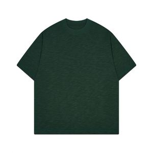 T-shirt en Coton Bambou Tricoté Tendance Rétro Été 2025 pour Homme – Col Rond Décontracté, Coupe Ample, Manches Courtes, Séchage Rapide et Anti-Plis - Product Image 5