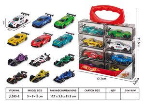 Auto Giocattolo in Metallo Pressofuso con Custodia Portatile <span class=keywords><strong>1</strong></span>:64 Veicoli da Corsa e <span class=keywords><strong>Formula</strong></span> in Lega per Bambini e Ragazzi - Product Image 4