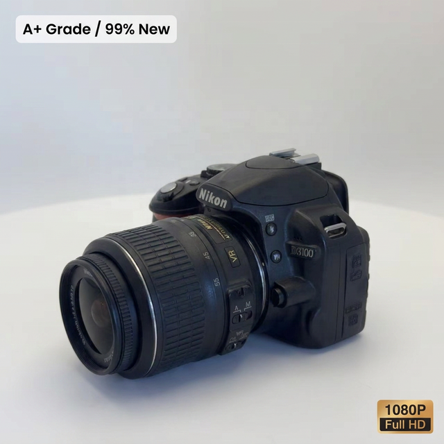 Original Used Nikons D3100 DSLR Camera Kit 18-55mm VR Lens 14.2MP 1080p A+Grade Refurbished for Beginner Wholesale Retail Resale