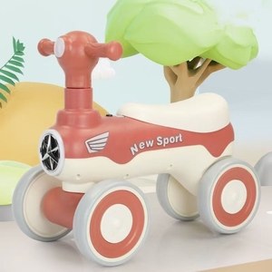 Bicicleta de Equilibrio para Niños de 1 a 6 Años, Juguete de Exterior sin Pedales, 4 Ruedas, Coche de Empuje para Niños - Product Image 2